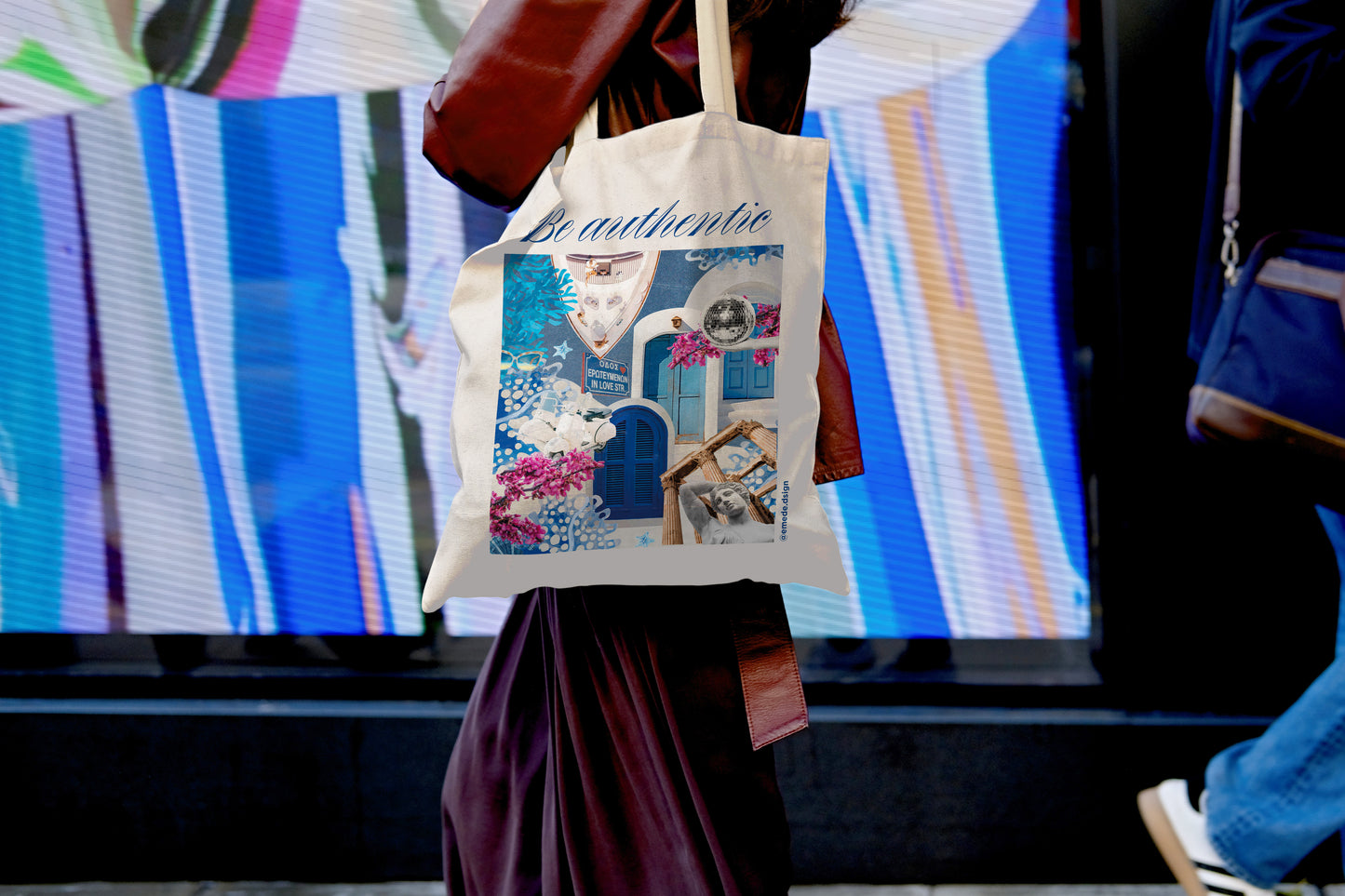 Tote bag Mama mía 🪩🩵